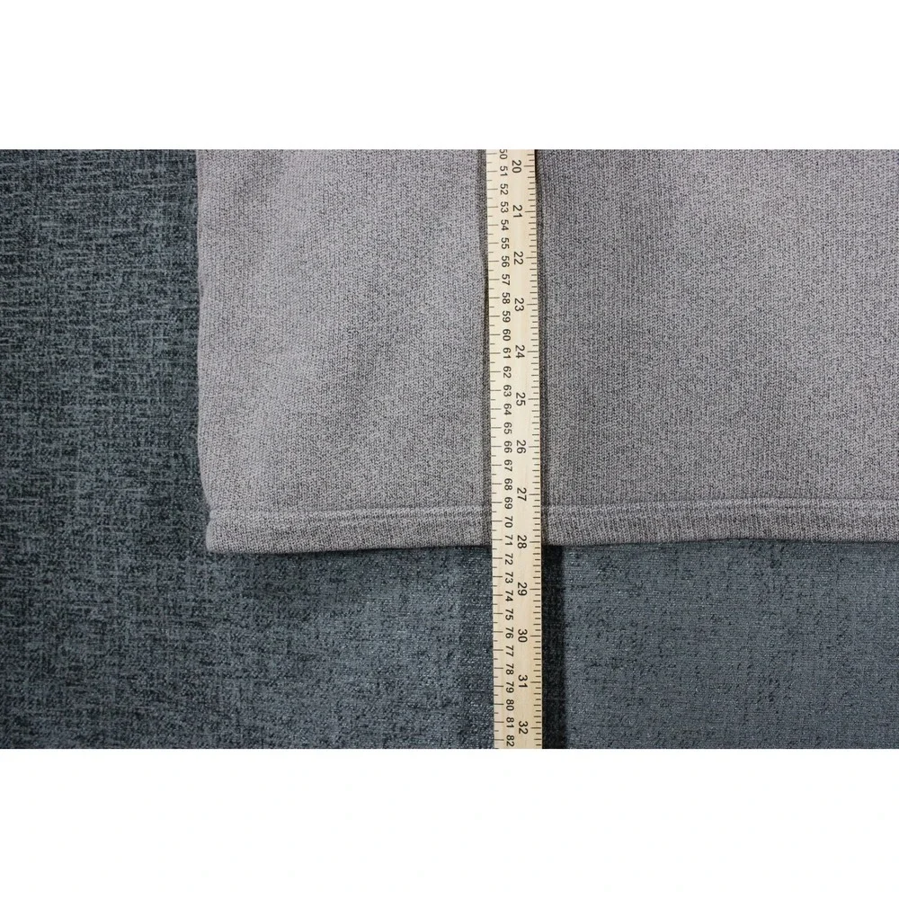 Columbia Mens Gray Quarter Zip Pullover Sweater Heavy Knit Size L RN 69724